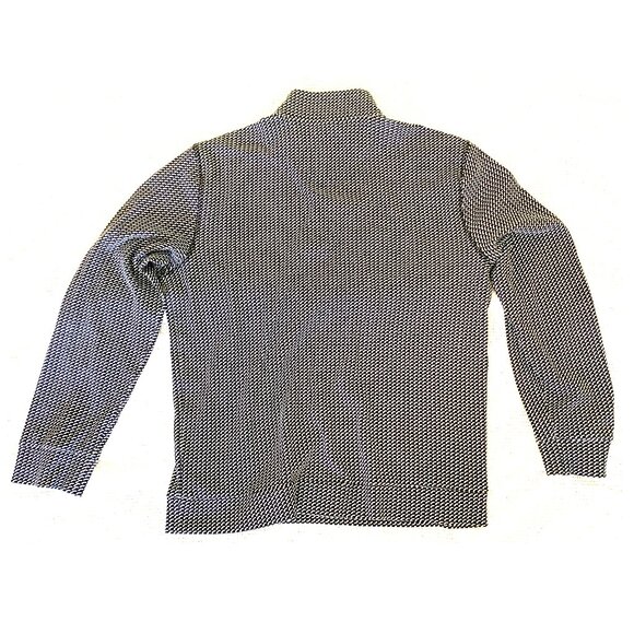 JERMYN & BOND Long Sleeve Mesh Pattern Men's Polo Shirt - Size M/M - Picture 7 of 9